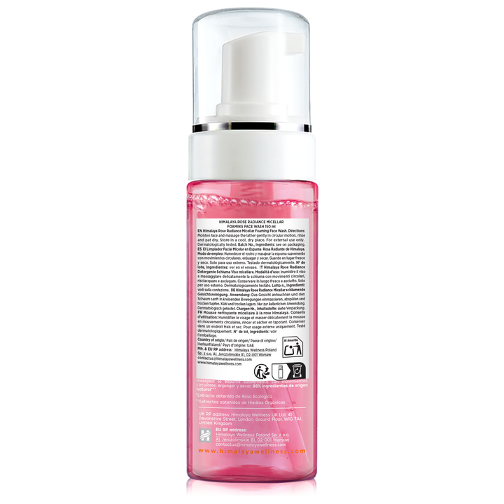 Himalaya Rose Radiance Micellar Foaming Face Wash - 150ml