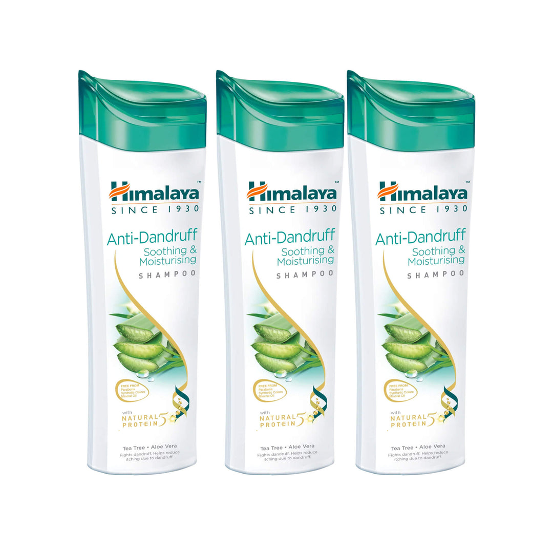 Himalaya Anti-Dandruff Shampoo - Soothing & Moisturizing - 400ml (Pack of 3)