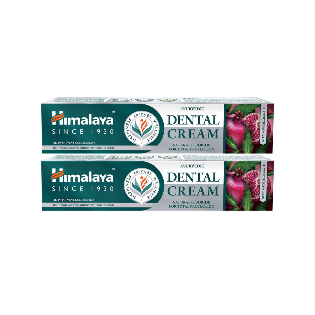 Himalaya Ayurvedic Dental Cream Herbal Toothpaste - Neem & pomegranate - 100g (Pack of 2)