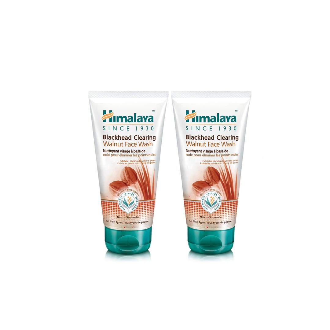 Himalaya Blackhead Clearing Walnut Face Wash - 150ml (Pack of 2)