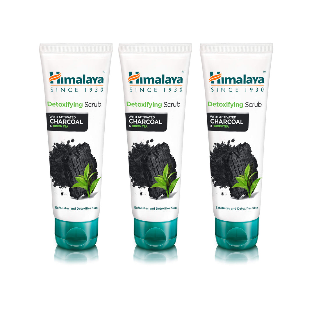 Himalaya Detoxifying Charcoal Scrub - 75ml (Pack of 3)