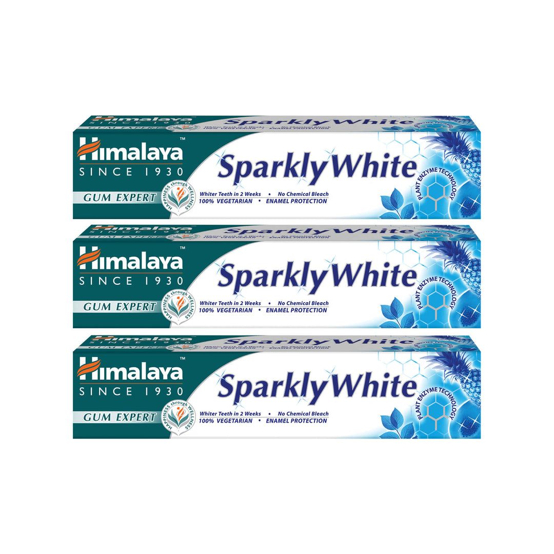 Himalaya Gum Expert Herbal Toothpaste - Sparkly White - 75ml (Pack of 3)