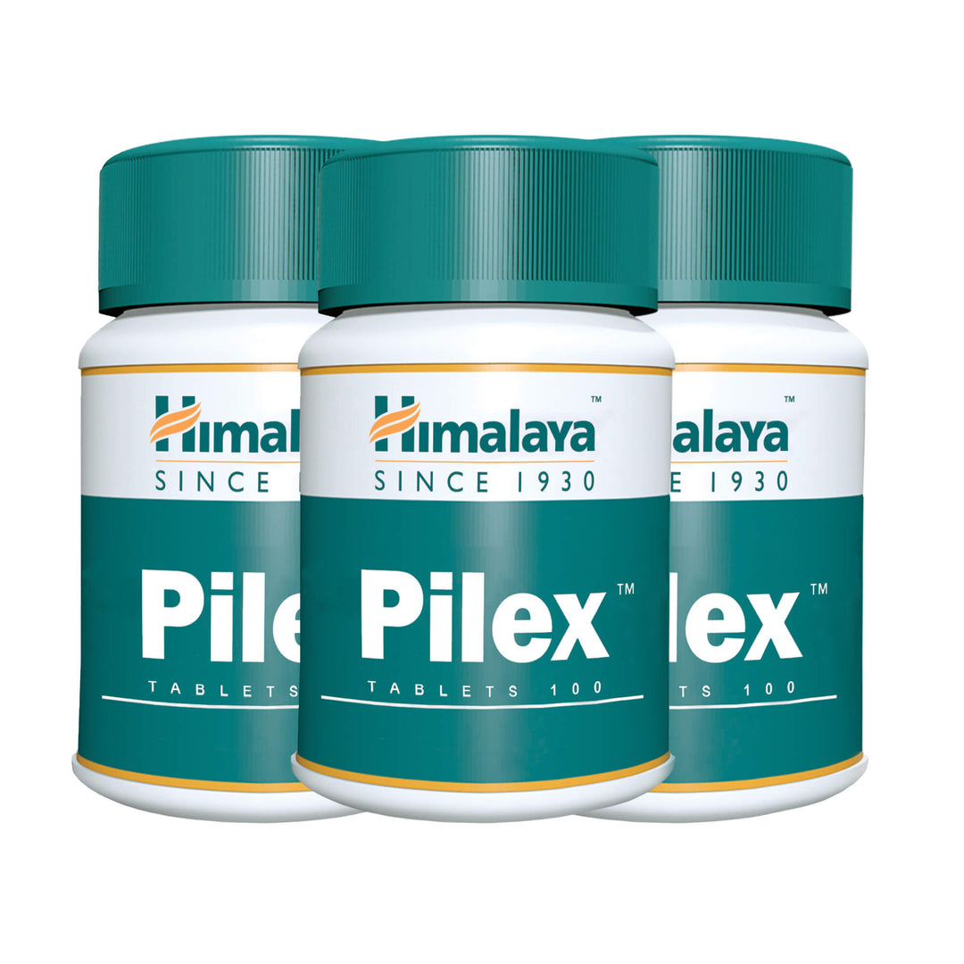 Himalaya Pilex - 100 Tablets (Pack of 3)
