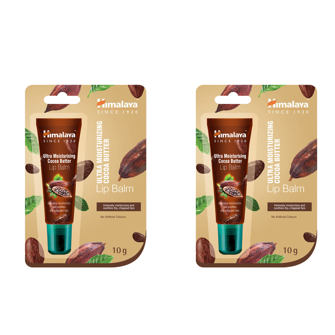 Himalaya Ultra Moisturizing Cocoa Butter Lip Balm - 10g (Pack of 2)