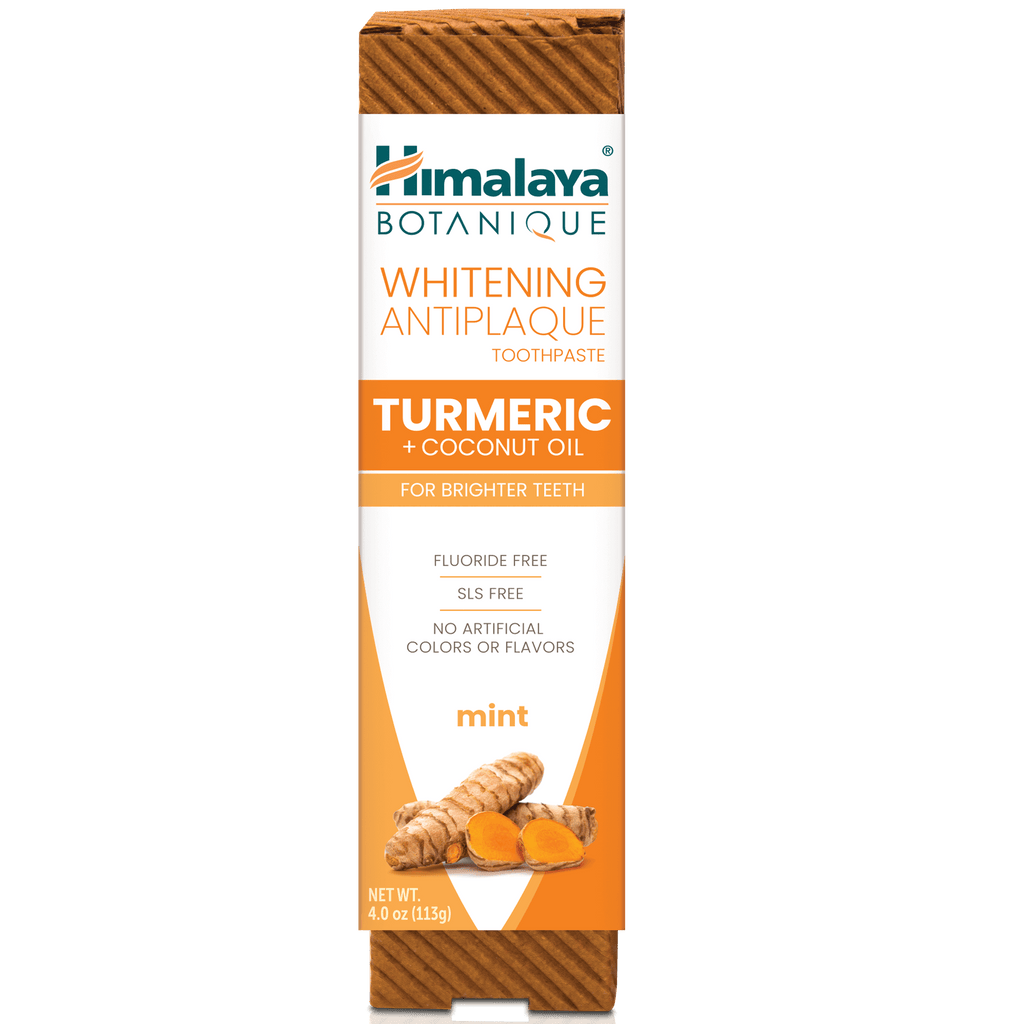 Himalaya Botanique Whitening Antiplaque Toothpaste Turmeric + Coconut Oil 113G