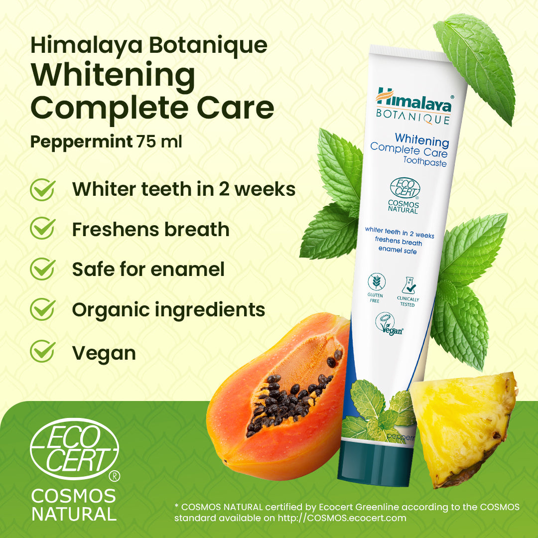 Himalaya Botanique Whitening Complete Care Toothpaste - Peppermint 75 ml