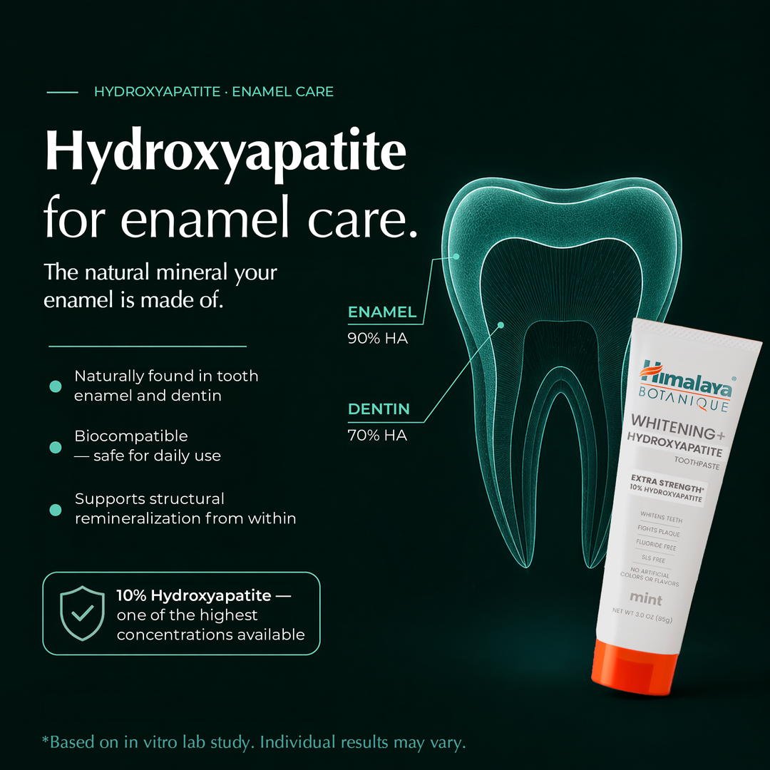 Himalaya Botanique Whitening+ Hydroxyapatite Toothpaste - Extra Strength Mint 80g