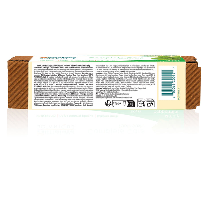 Himalaya BOTANIQUE Complete Care Toothpaste - Simply Peppermint - 150g