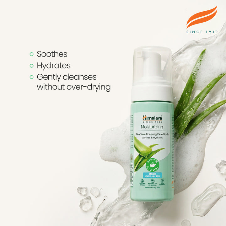 Himalaya Moisturizing Aloe Vera Foaming Face Wash, 150 ml