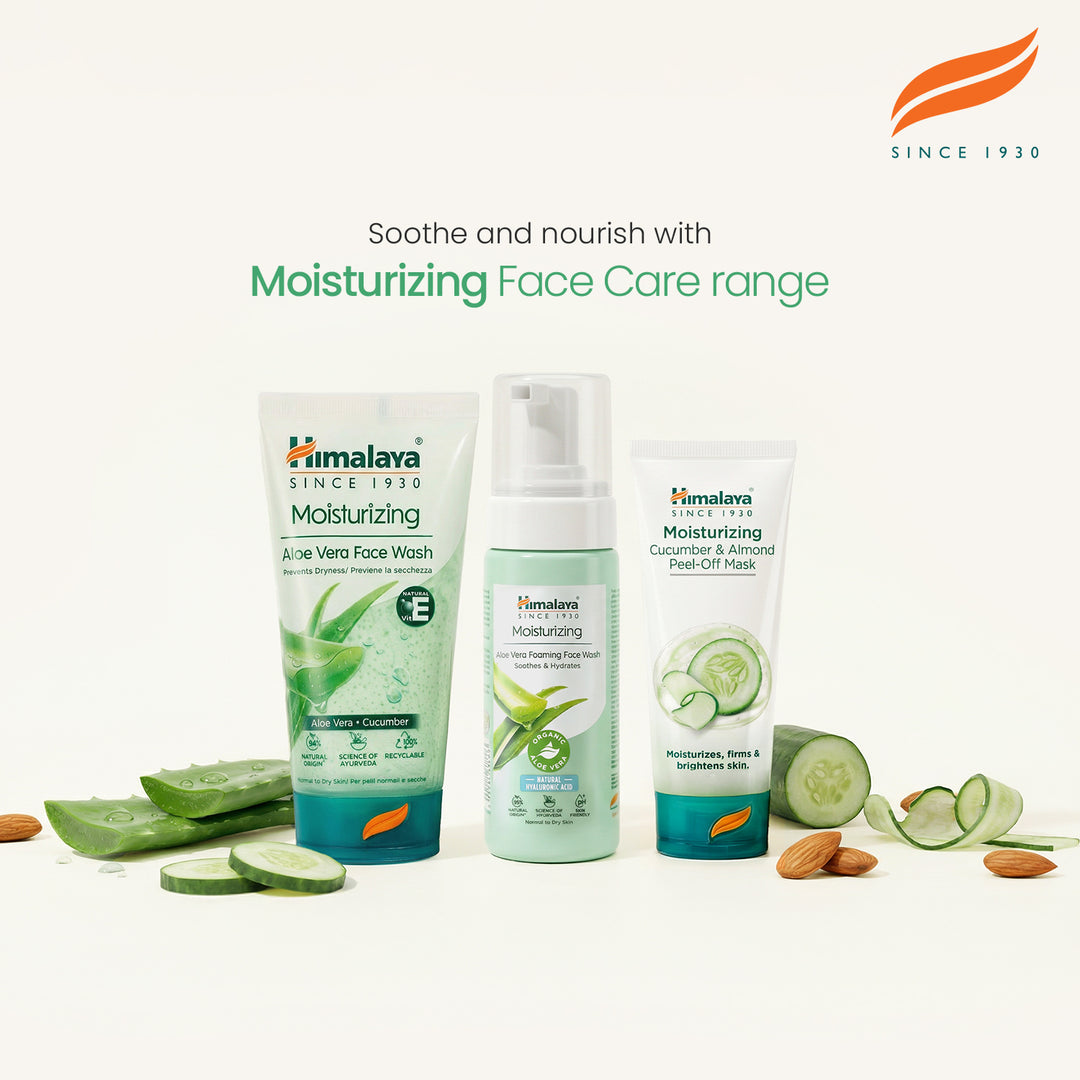 Himalaya Moisturizing Aloe Vera Foaming Face Wash, 150 ml