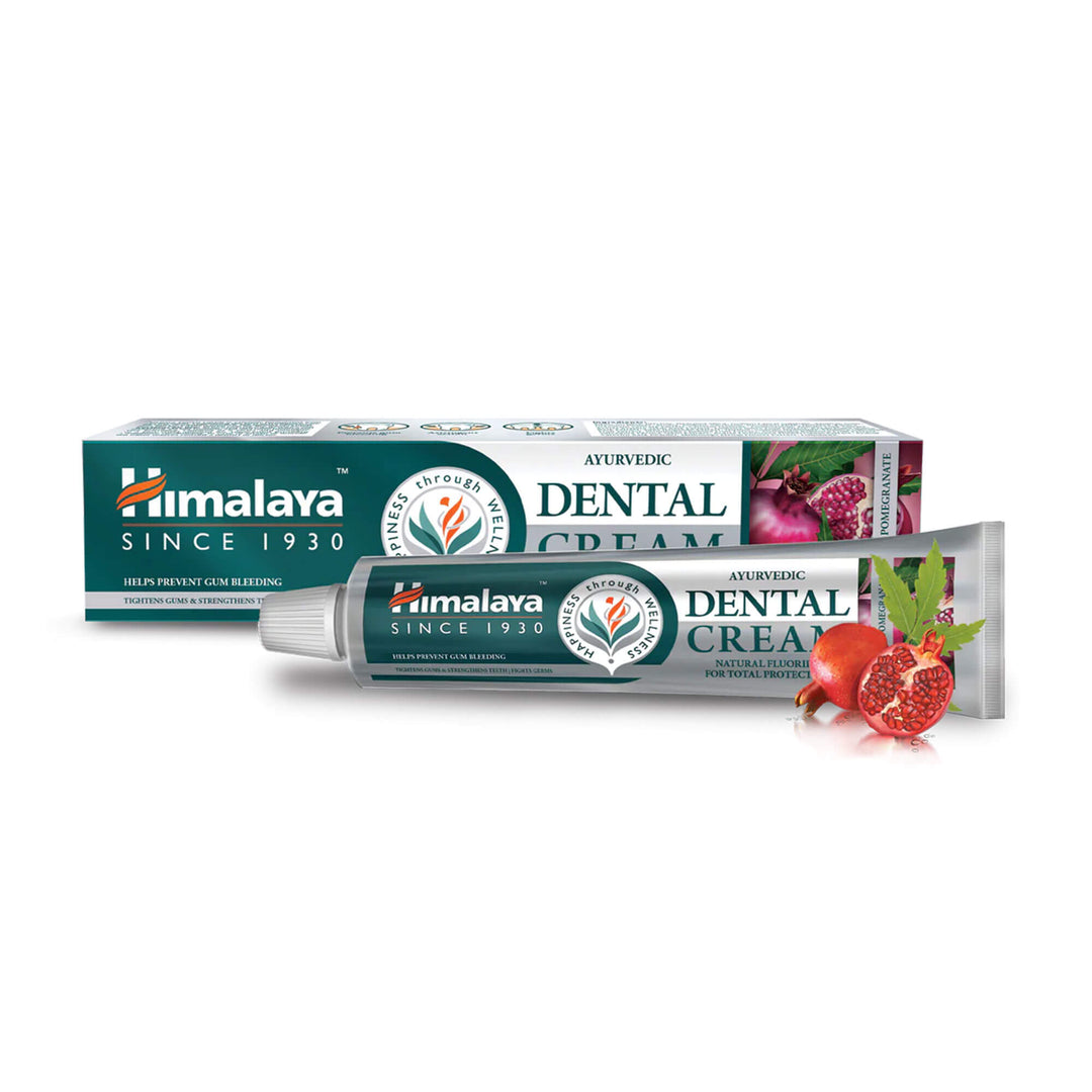 Himalaya Ayurvedic Dental Cream Toothpaste - Neem & Pomegranate - 100g Front