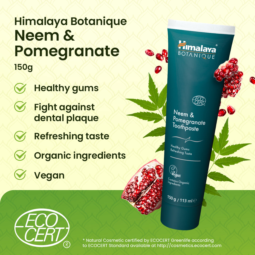 Himalaya Botanique Neem & Pomegranate Toothpaste - 150g