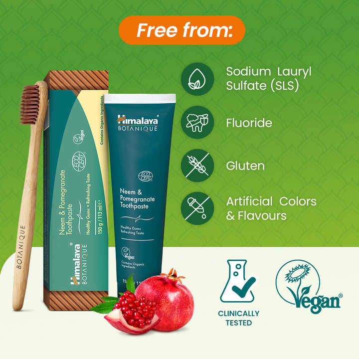 Himalaya Botanique Neem & Pomegranate Toothpaste - 150g