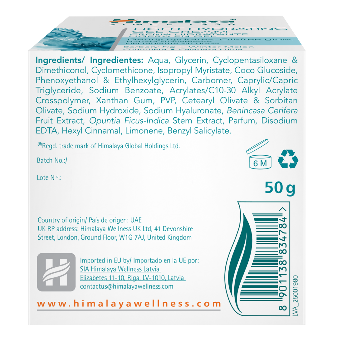 Himalaya Light Hydrating Gel Cream - 50g