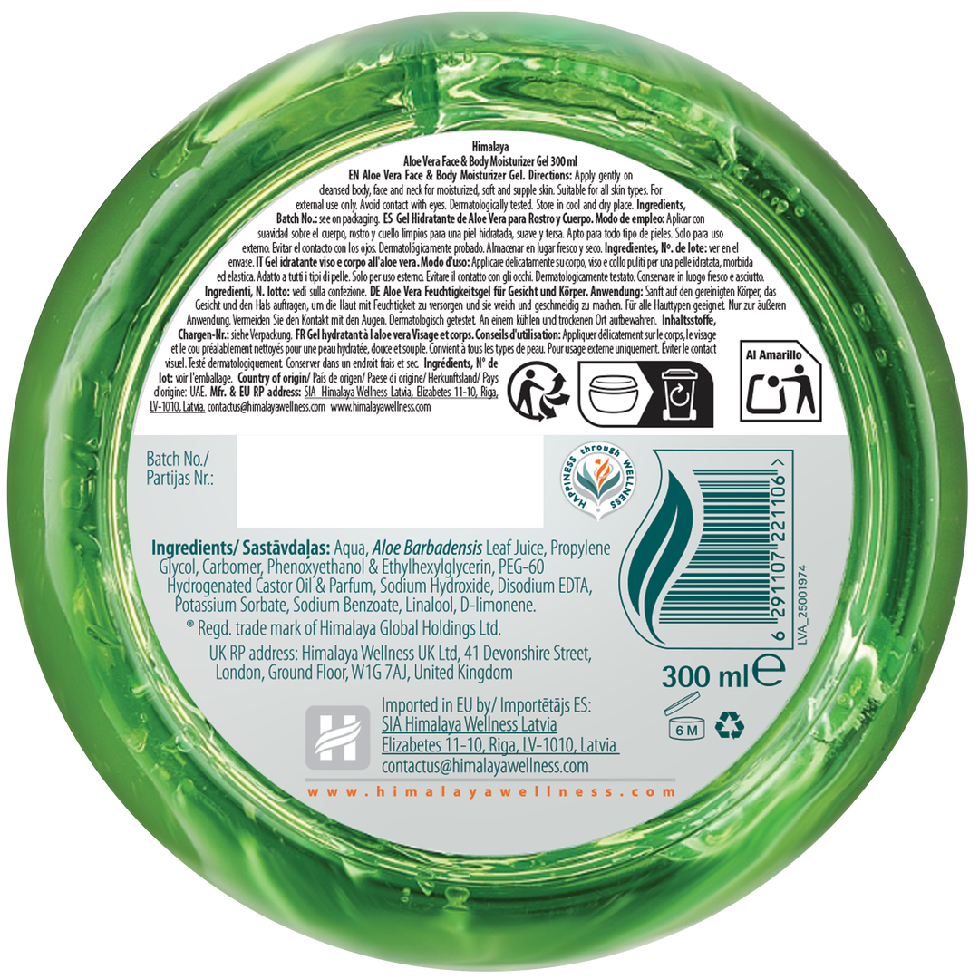 Himalaya Aloe Vera Face & Body Moisturizer Gel - 300ml