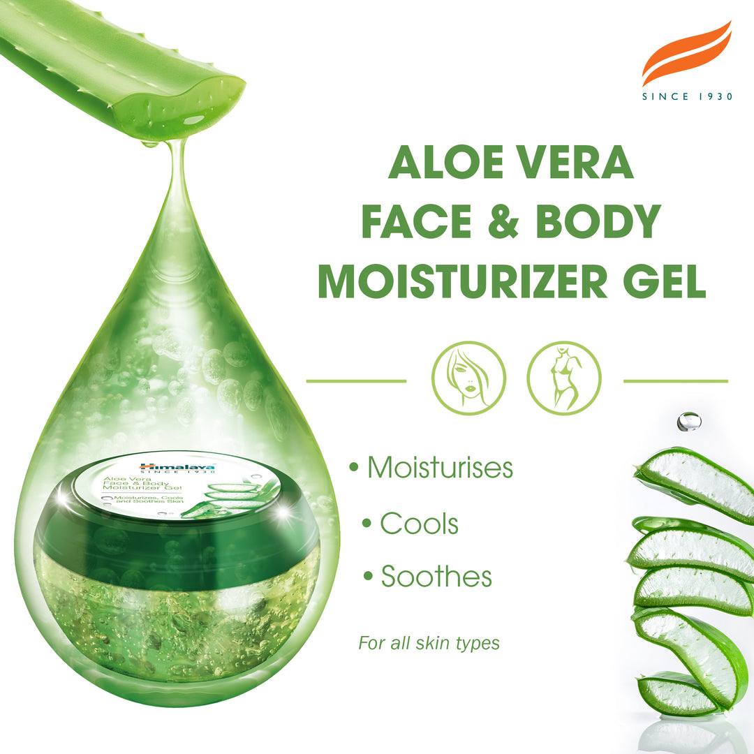 Buy Himalaya Aloe Vera Face & Body Moisturizer Gel 300ml – Himalaya Wellness (UK)