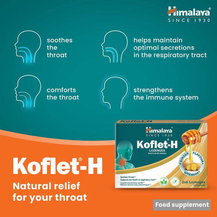 Himalaya Koflet-H Ginger - Lozenges 2x6s