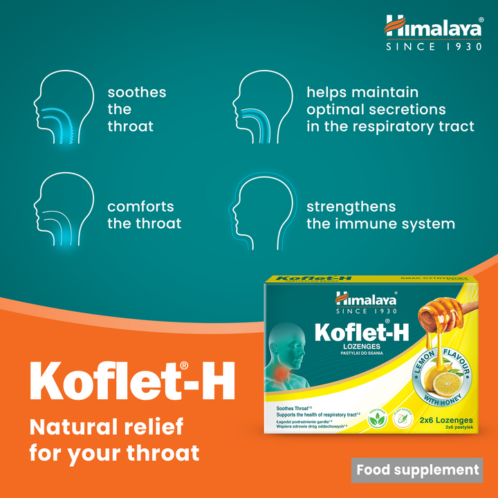 Himalaya Koflet-H Lemon - Lozenges 2x6s