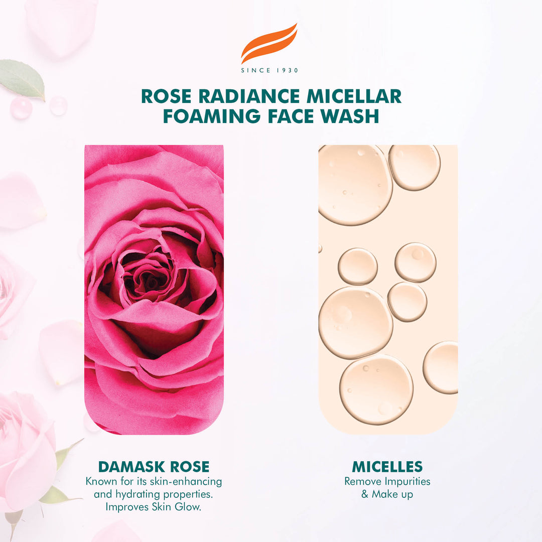Himalaya Rose Radiance Micellar Foaming Face Wash - 150ml
