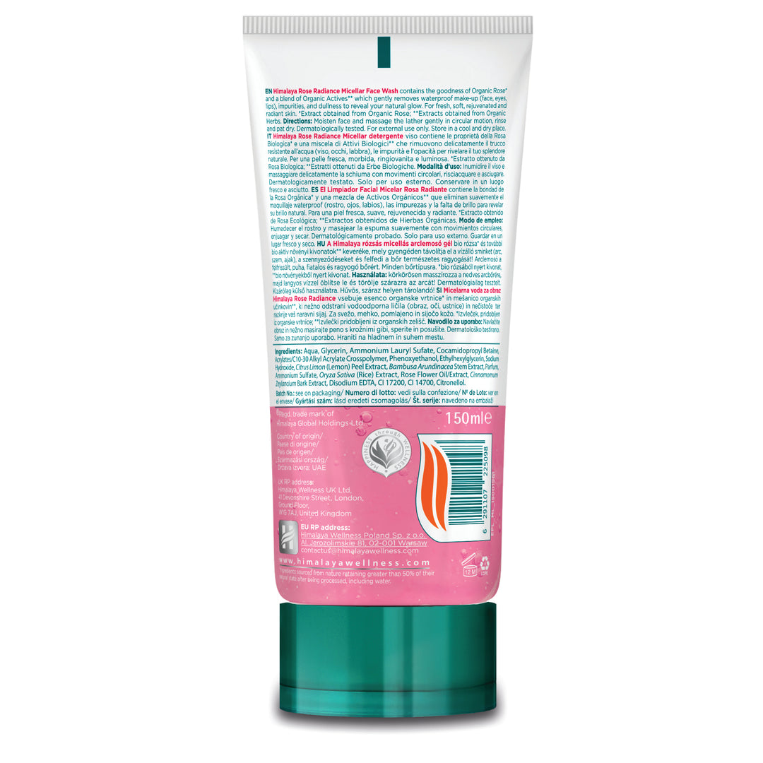 Himalaya Rose Radiance Micellar Face Wash - 150ml