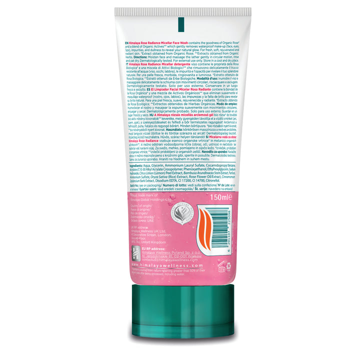 Himalaya Rose Radiance Micellar Face Wash - 150ml