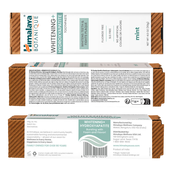 Himalaya Botanique Whitening + Hydroxyapatite Toothpaste - Mint 113g