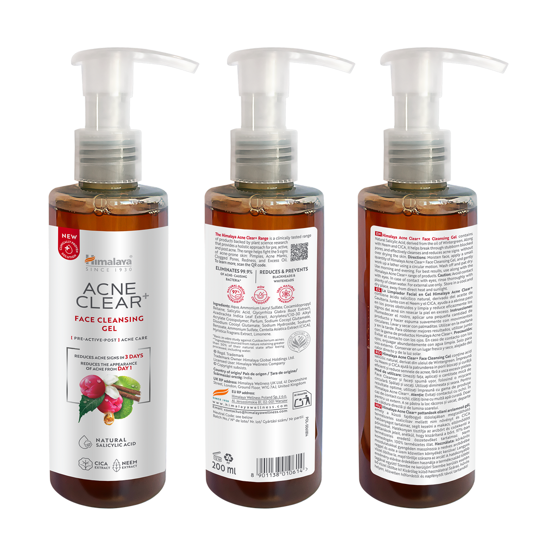 Himalaya Acne Clear+ Face Cleansing Gel