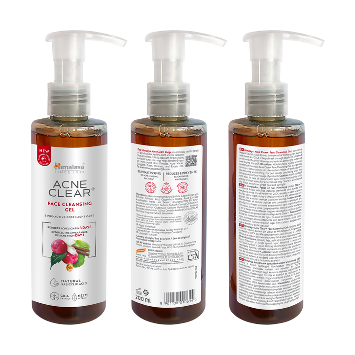 Himalaya Acne Clear+ Face Cleansing Gel