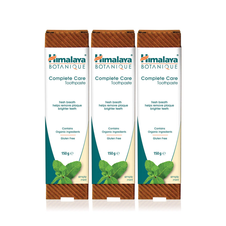 Himalaya BOTANIQUE Complete Care Toothpaste - Simply Mint - 150g (PACK OF 3)