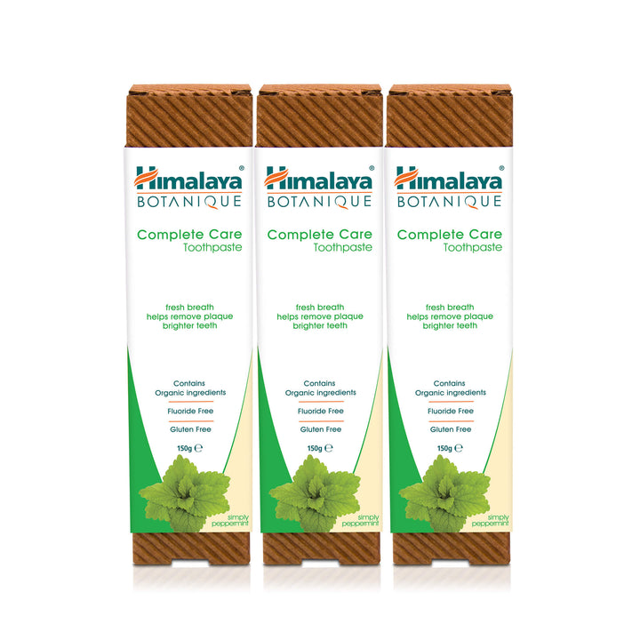 Himalaya BOTANIQUE Complete Care Toothpaste - Simply Peppermint - 150g (PACK OF 3)