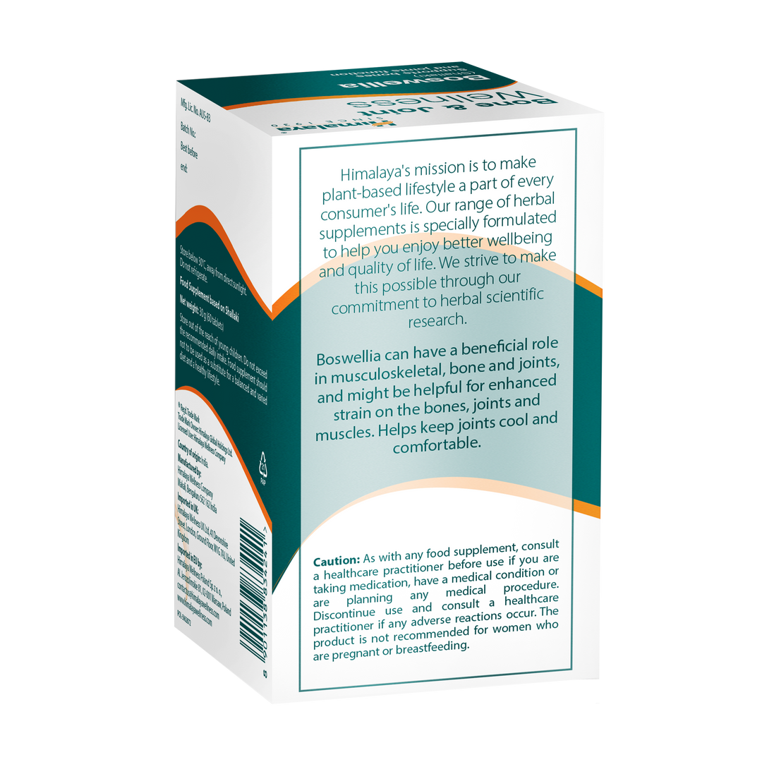 Himalaya Bone & Joint Wellness Boswellia, 60 Tablets