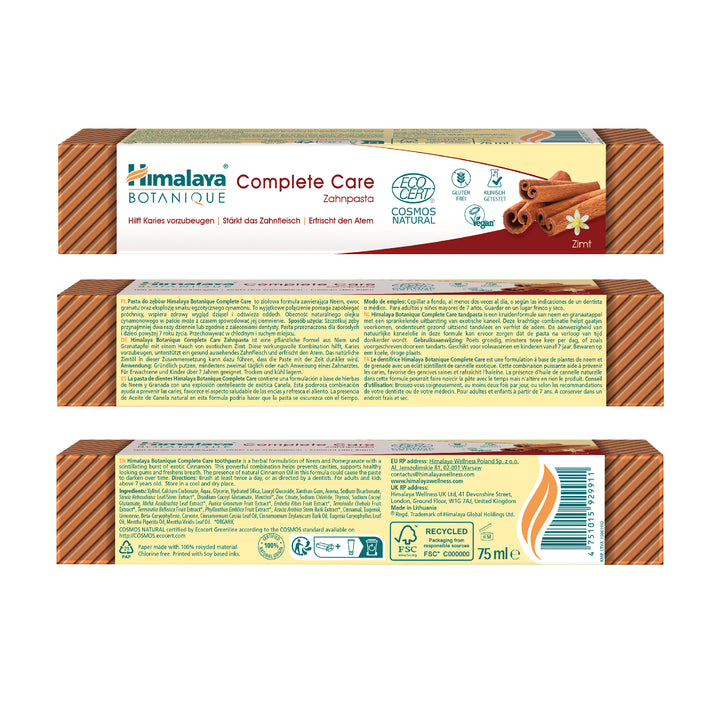 Himalaya Botanique Complete Care Toothpaste - Cinnamon 75 ml