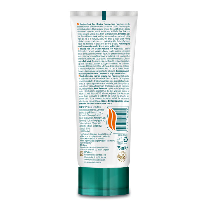 Himalaya Dark Spot Clearing Curcuma Face Mask