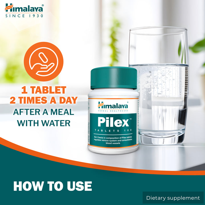 Himalaya Pilex - 100 Tablets