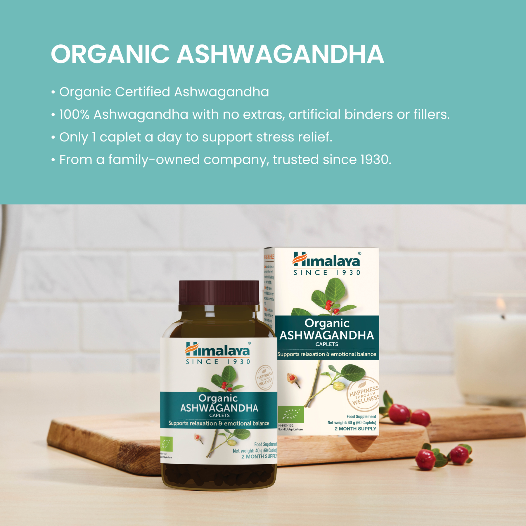 Himalaya Organic Ashwagandha (Indian Ginseng) – Himalaya Wellness (UK)