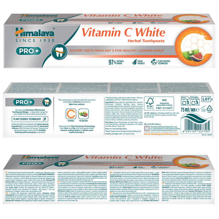 Himalaya PRO Vitamin C White Toothpaste