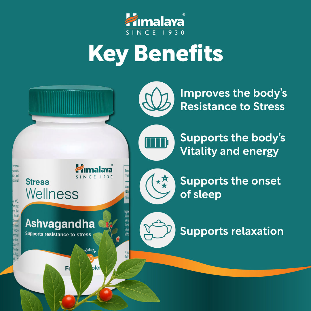Himalaya Stress Wellness Ashwagandha - 60 Tablets