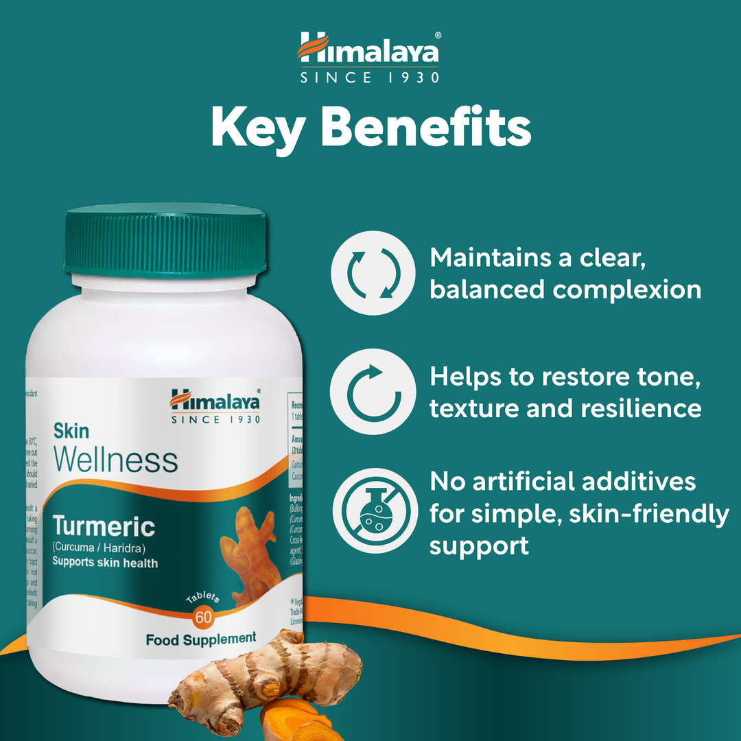 Himalaya Skin Wellness Turmeric - 60 Tablets