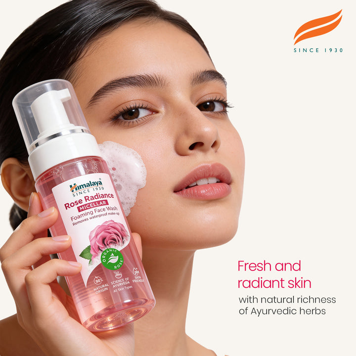 Himalaya Rose Radiance Micellar Foaming Face Wash - 150ml – Himalaya ...