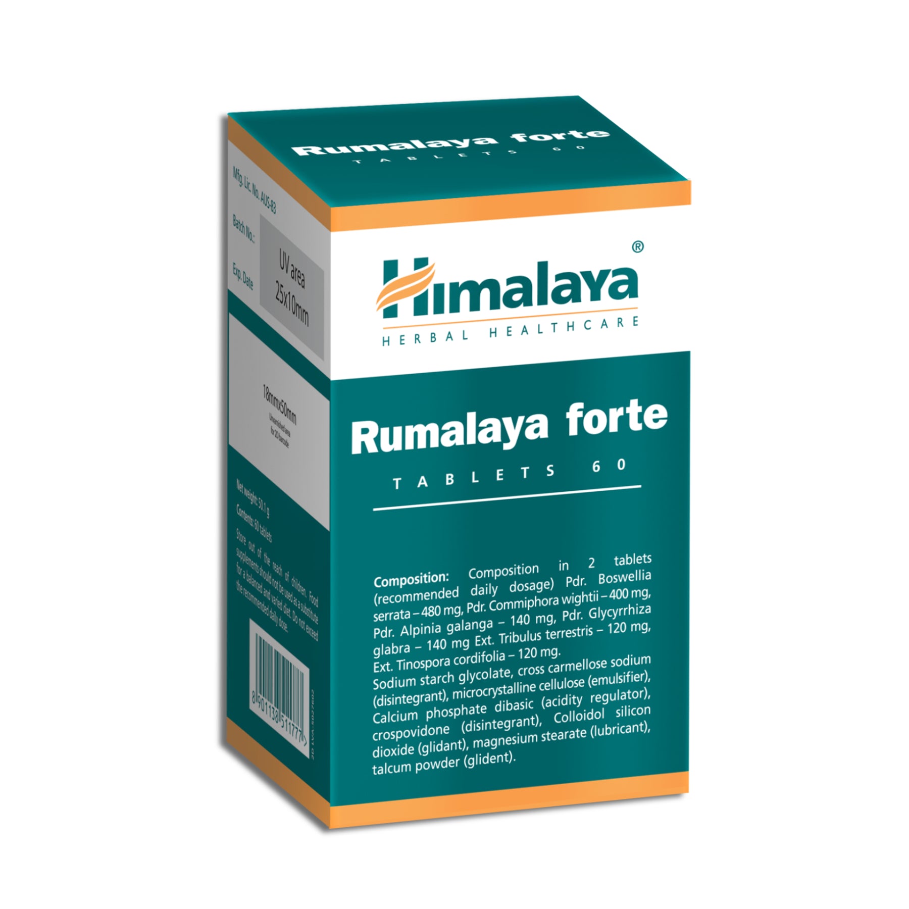 Himalaya Rumalaya forte - 60 Tablets - Uses, Reviews, Ingredients ...