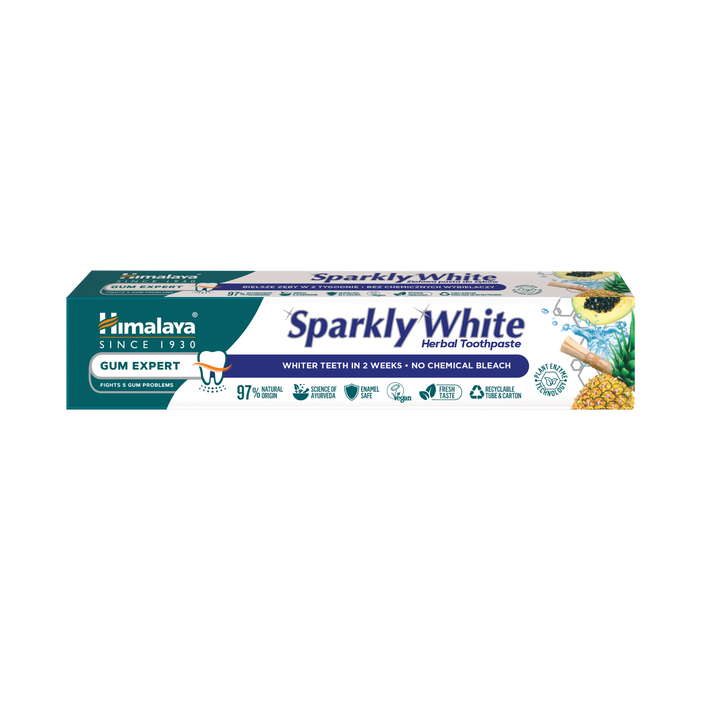 Himalaya Gum Expert Herbal Toothpaste - Sparkly White - Travel pack 40g