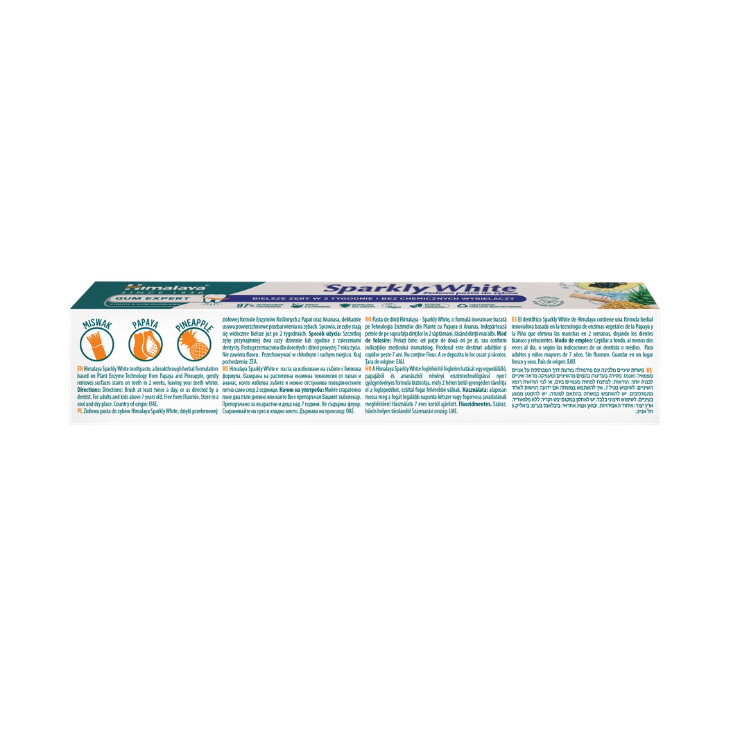 Himalaya Gum Expert Herbal Toothpaste - Sparkly White - Travel pack 40g