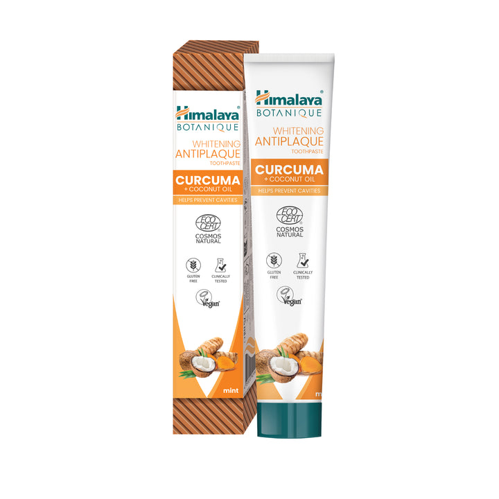 Himalaya Botanique Whitening Antiplaque Toothpaste Curcuma + Coconut Oil 75 ml