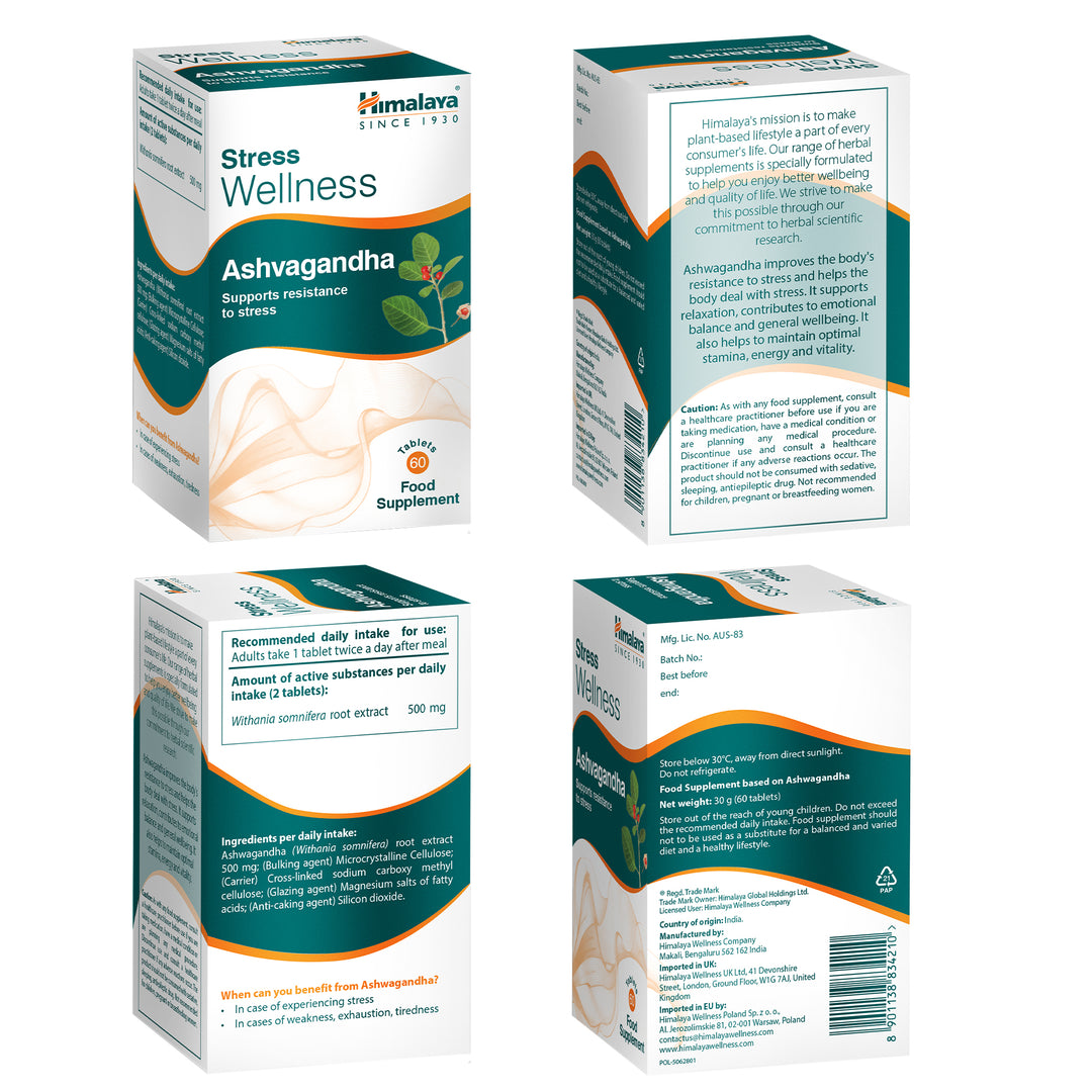 Himalaya Stress Wellness Ashwagandha - 60 Tablets