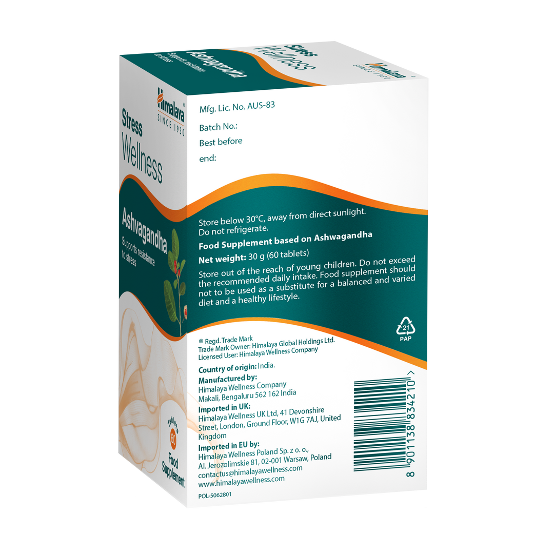 Himalaya Stress Wellness Ashwagandha - 60 Tablets