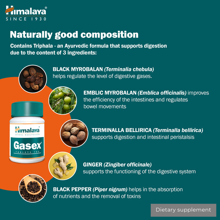 Himalaya Gasex - 100Tablets