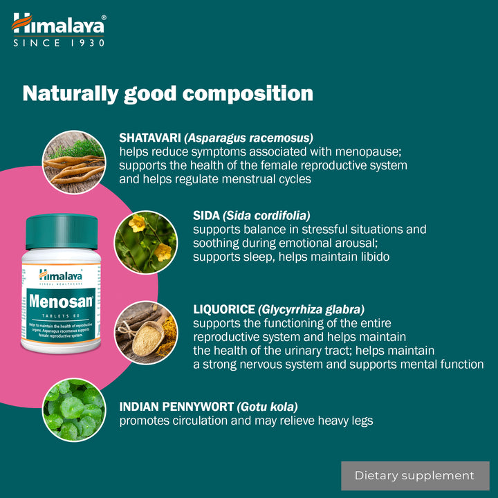 Himalaya Menosan - 60 Tablets