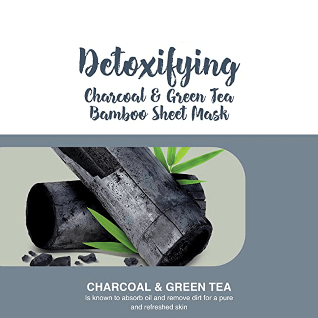 Himalaya Detoxifying Charcoal & Green Tea Bamboo Sheet Mask - 30ml