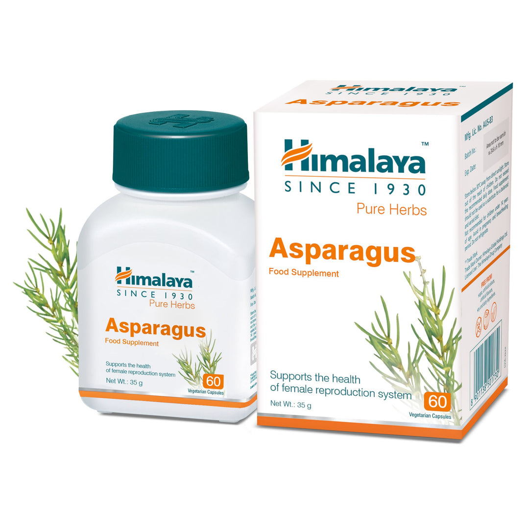 Himalaya Asparagus (Shatavari) 60 Capsules - Supports Female Reproduction System